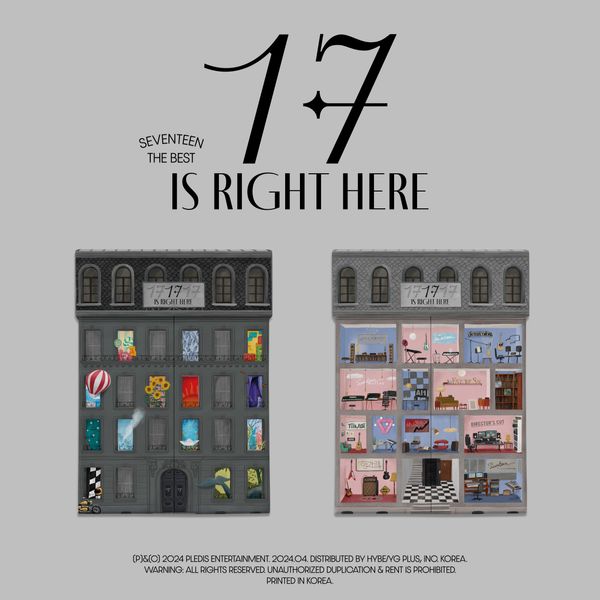 SEVENTEEN - BEST ALBUM [17 IS RIGHT HERE] (随机版本) (带BDM特点卡)